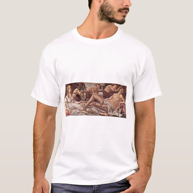 Venus And Mars By Botticelli Sandro (Best Quality) T-Shirt (Front)