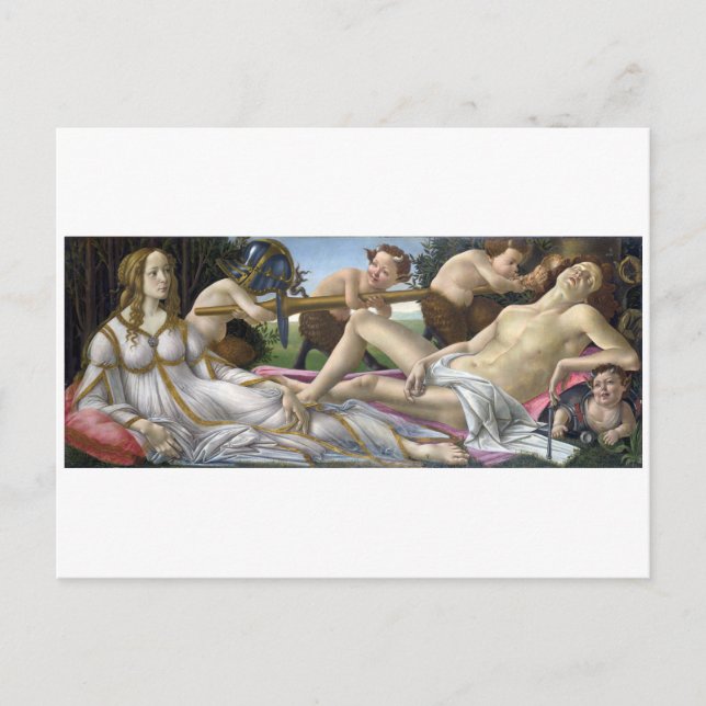 Venus and Mars by Sandro Botticelli Postcard (Front)