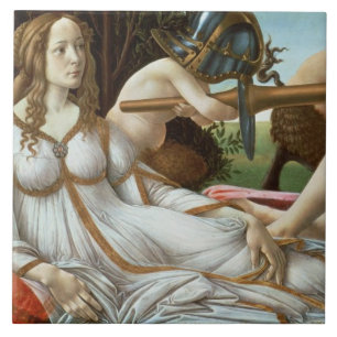 Venus and Mars, c.1485 (tempera and oil) Tile