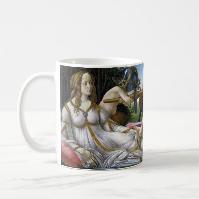 Venus and Mars, Sandro Botticelli Coffee Mug (Left)