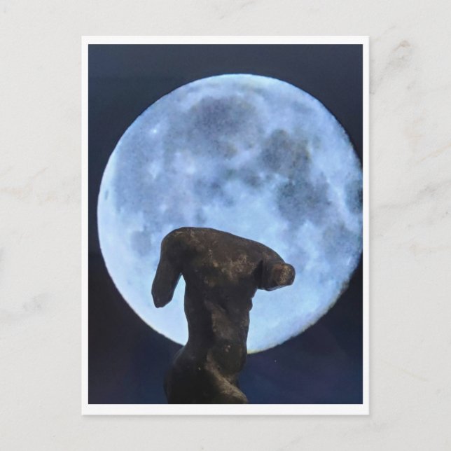 Venus and the Moon Postcard (Front)