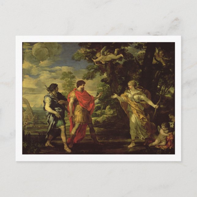 Venus Appearing to Aeneas as a Huntress, c.1635 (o Postcard (Front)