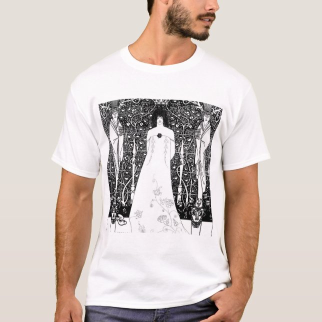 Venus between gods by Aubrey Beardsley -HD T-Shirt (Front)