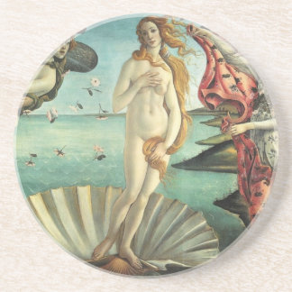 Venus by Botticelli Sandstone Coaster