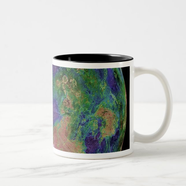 Venus centred on the North Pole Two-Tone Coffee Mug (Right)