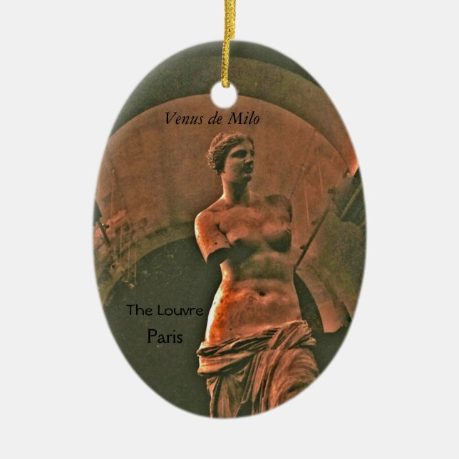 Venus de Milo Louvre Keepsake Ornament (Front)