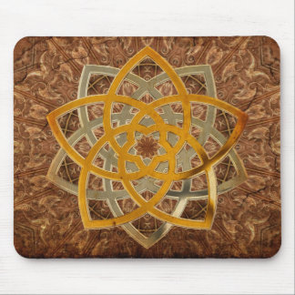 Venus Flower Duo - antique metal Mouse Pad
