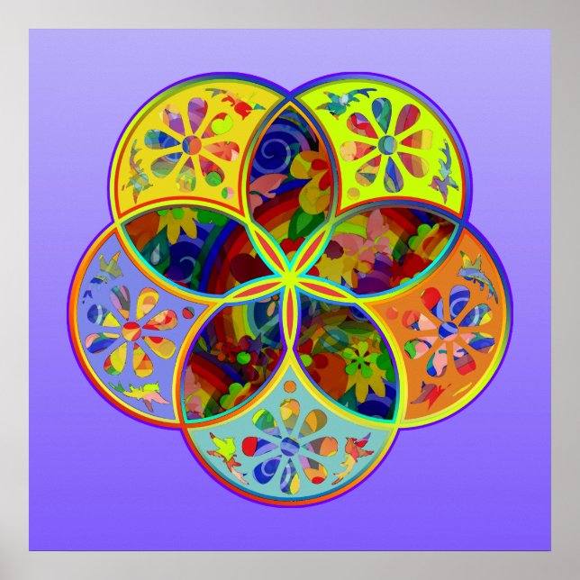 Venus Flower of Love fineART Flower Power Poster (Front)