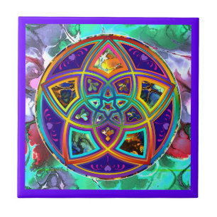 Venus Flower of Love fineART Flower Power / Square Ceramic Tile