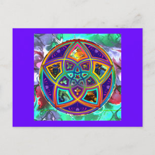 Venus Flower of Love fineART Flower Power / Square Postcard