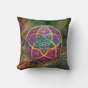 Venus Flower of Love fineART Oriental Antique Gold Cushion