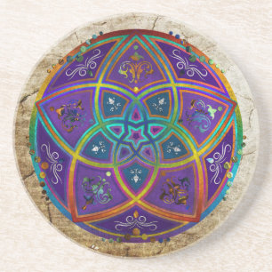 Venus Flower of Love fineART Oriental Antique lila Coaster