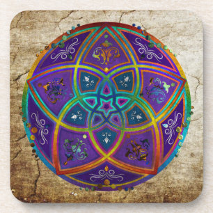 Venus Flower of Love fineART Oriental Antique lila Coaster