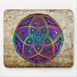Venus Flower of Love fineART Oriental Antique lila Mouse Pad