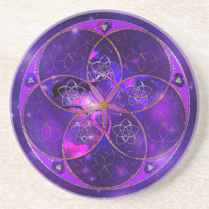 Venus Flower of Love fineART Universe Coaster
