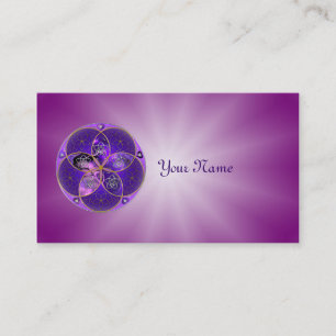 Venus Flower of Love fineART violet pink Business Card