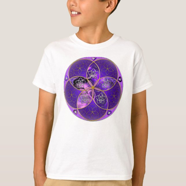 Venus Flower of Love fineART violet pink T-Shirt (Front)