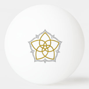 Venus Flower of Love - Lotus gold silver Ping Pong Ball