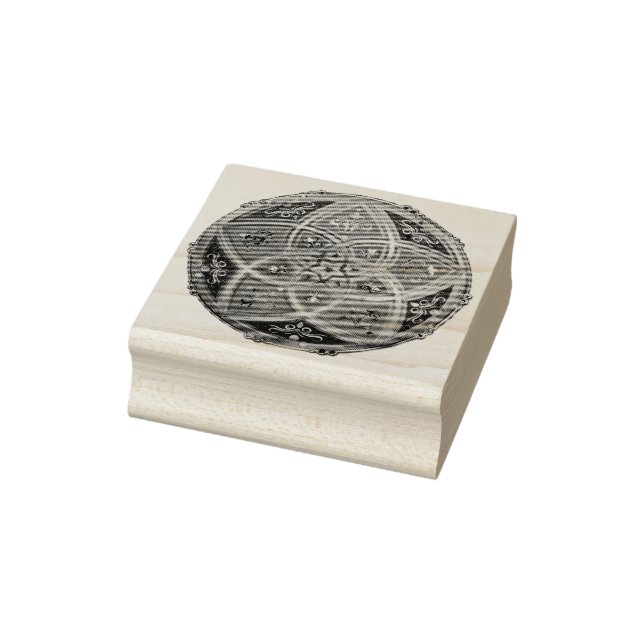 Venus Flower of Love - oriental antique gold Rubber Stamp (Stamp)