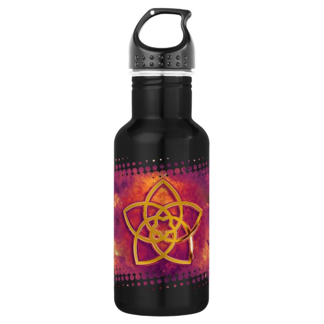 VENUS FLOWER / Venusblume GOLD UNIVERSE 532 Ml Water Bottle (Front)