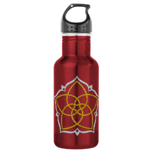 VENUS FLOWER / Venusblume Lotus GOLD SILVER 532 Ml Water Bottle