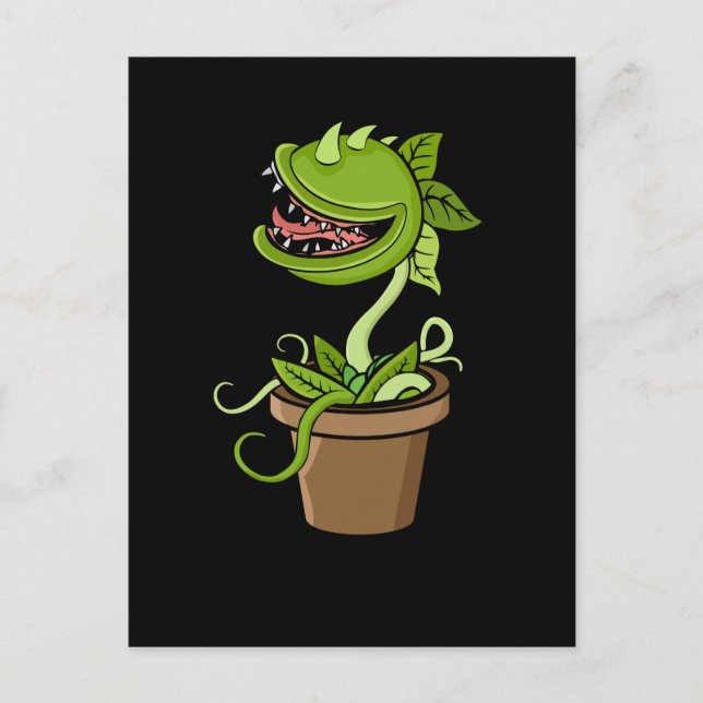 Venus Fly Trap Plant Gift Men Carnivorous Plants Postcard (Front)