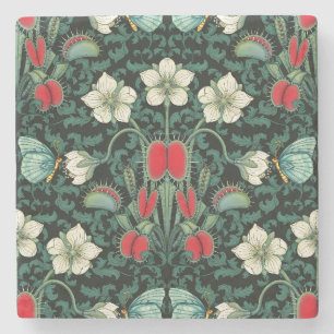 Venus Flytrap and Blue Butterfly Stone Coaster