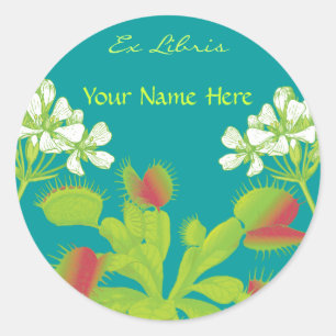 Venus Flytrap Book Label