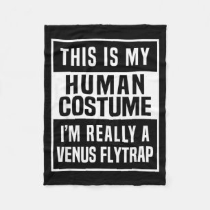 Venus Flytrap Costume Shirt funny halloween idea Fleece Blanket