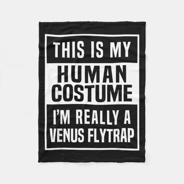 Venus Flytrap Costume Shirt funny halloween idea Fleece Blanket (Front)