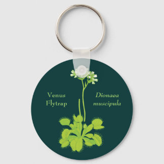 Venus Flytrap Floral Art Key Ring