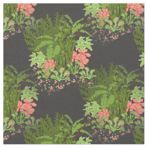 venus flytrap floral fabric