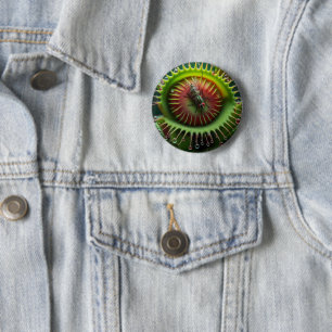 Venus Flytrap Floral Fun Bold Whimsical 6 Cm Round Badge