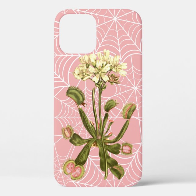 venus flytrap floral spider web Case-Mate iPhone case (Back)