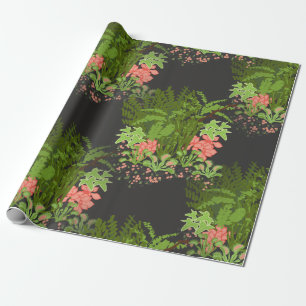 venus flytrap floral wrapping paper