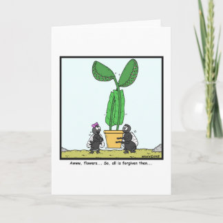 Venus flytrap: Fly cartoon Card