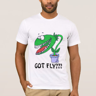 VENUS FLYTRAP GOT FLY??? FUNNY CARTOON T-Shirt