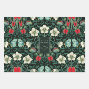 Venus Flytrap Individually Customised Victorian Wrapping Paper Sheet