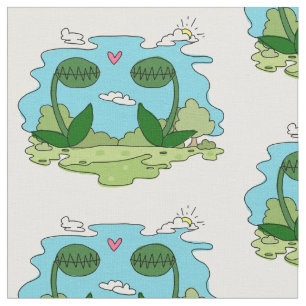 venus flytrap love fabric