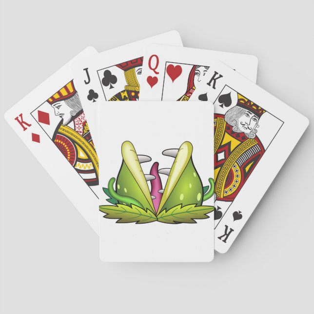 venus flytrap monster playing cards (Back)