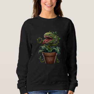 Venus Flytrap Monster Potted Predator Design Sweatshirt