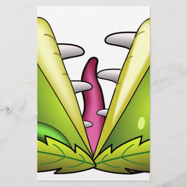 venus flytrap monster stationery (Front)