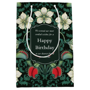 Venus Flytrap Personalised Victorian Medium Gift Bag