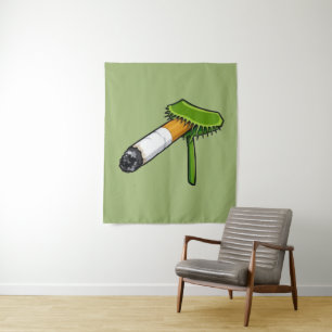 Venus Flytrap Plant With Cig Tapestry