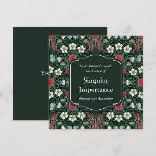 Venus Flytrap Victorian Gothic Square Card