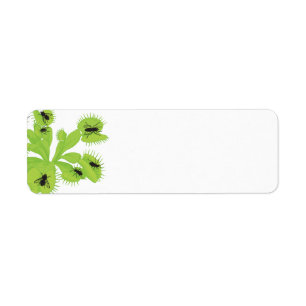 Venus Flytrap with Flies Labels