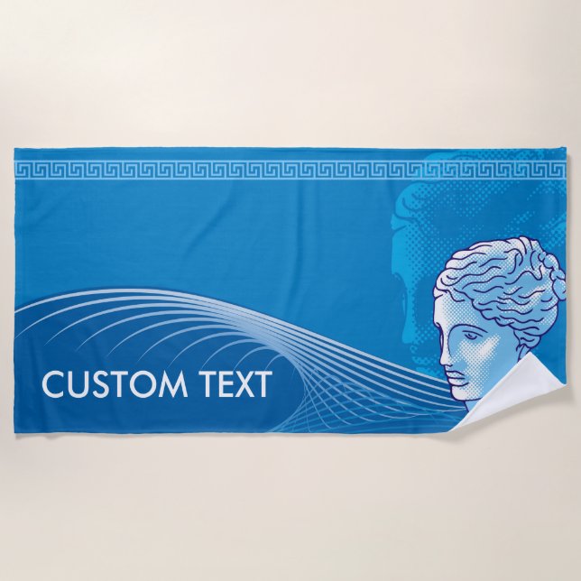 Venus Head Beach Towel (Front)