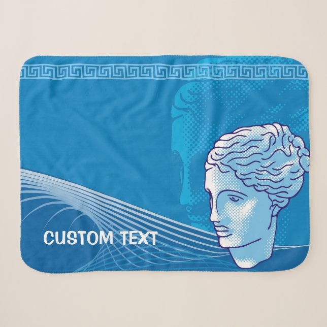Venus Head Sherpa Blanket (Front (Horizontal))