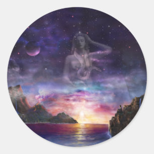 Venus in Scorpio Classic Round Sticker