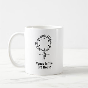Venus in the 3rd House Astrology Charm Coffee Mug